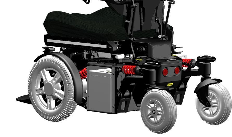 13 electric system 13.1 batteries The wheelchair has two serial connected 12 volt maintenance free batteries for the power supply. The capacity of the batteries can be 60, 72 or 85 Amps.