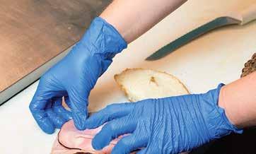 GLOVES DISPOSABLE GLOVES Safety Director Elite Orange Nitrile Gloves 8-mil premium glove is top of the line, designed for professionals Raised diamond texture delivers unbeatable grip and