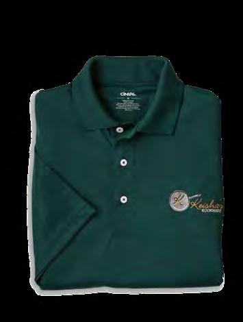 POLYESTER THAT FEELS LIKE COTTON 67614 Men s EmbroiderIt Knit Polo Moisture management keeps you cool and dry Variegated texture and soft