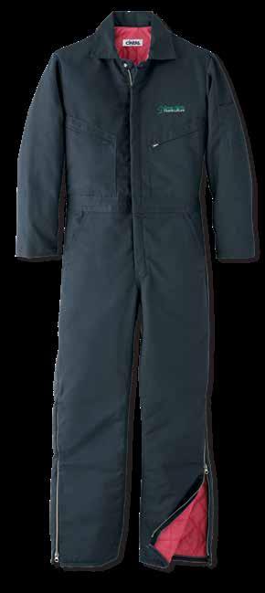 99* 914 Insulated Coveralls Bi-swing back for better mobility Knee-to-leg zippers for easy on and off 65/35