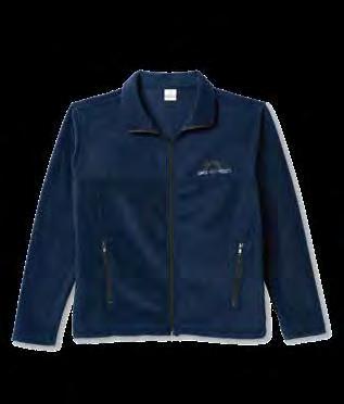 99* 80519 Full-Zip Sport Fleece Fold-down contrast collar for style Zippered slash pockets
