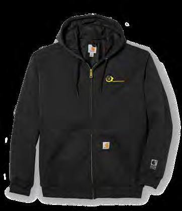 69* Brown Duck(51) 80754 Carhartt Full-Zip Hooded Sweatshirt 3-piece hood with