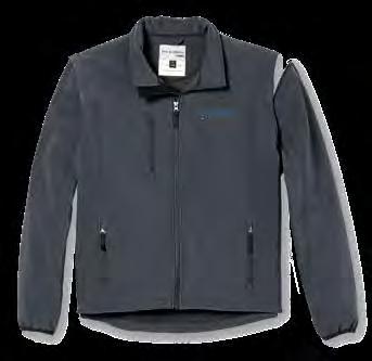 jacket and a vest all in one Extended back for added protection Bonded micro fleece for added warmth 88% polyester/12%