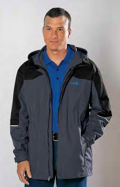 page 109 for added warmth Wind and water-resistant ripstop nylon at shoulders and arms for added