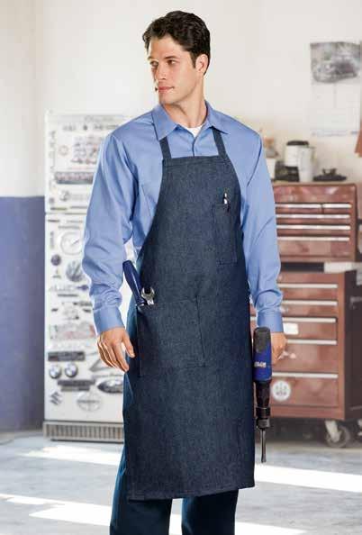 LOOKING SHARP IN THE SHOP 910 Cotton Coveralls Concealed closure at front and cuffs to prevent scratching when working against other