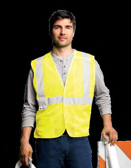 19* 60859 Safety T-Shirt ANSI Class 2; Type R Left chest pocket and 2" silver reflective tape Stay cool and dry