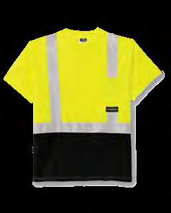 69* 65386 High-Visibility Woven Shirt ANSI Class 2; Type R Two chest pockets 4.25 oz.