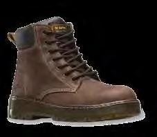 Martens Steel-Toe Boot Industrial oiled and tumbled water-resistant leather upper