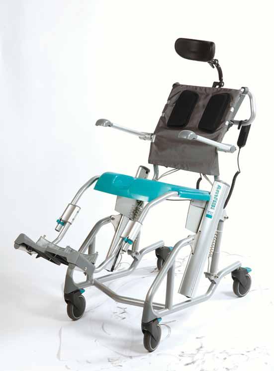 Amfibi Tilt Amfibi Tilt s electrical and gas-driven functions with rearward tilt provide the patient with superior comfort and create minimum strain for personnel.