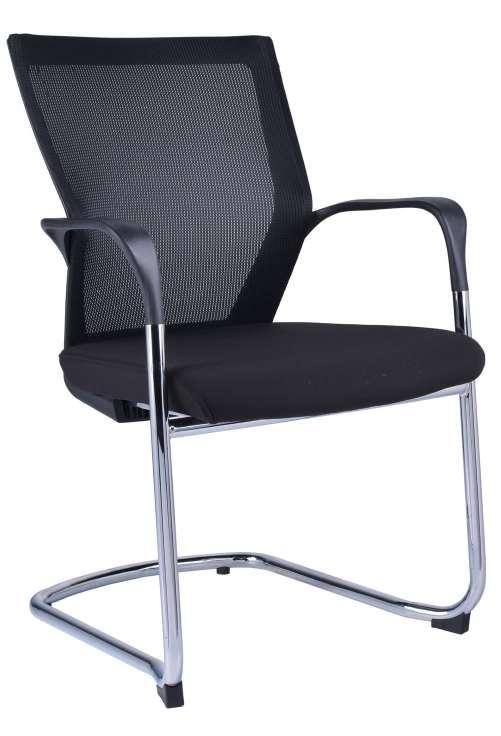 Seat, Cantilever Chrome Frame and Arms