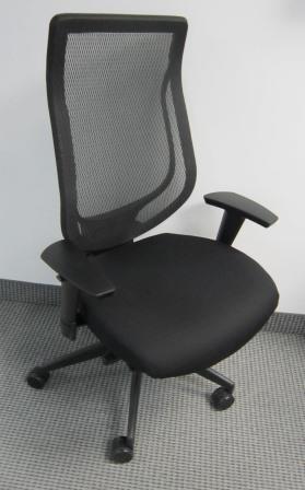Allseating You High back delux synchro tilter Standard task 2 arms Molded foam standard seat - larger seat size 21 x20 Seat