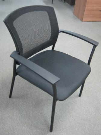 Global IBEX Side chair Black mesh back