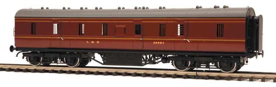 95 British Railways - LMS Standard Passenger Car (Crimson & Cream; Not Illustrated) 20-60010
