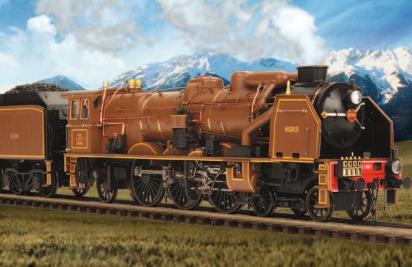 2-3-1E CHAPELON PACIFIC STEAM ENGINE 54 Features - Die-Cast Boiler and Tender Body - 1:43.