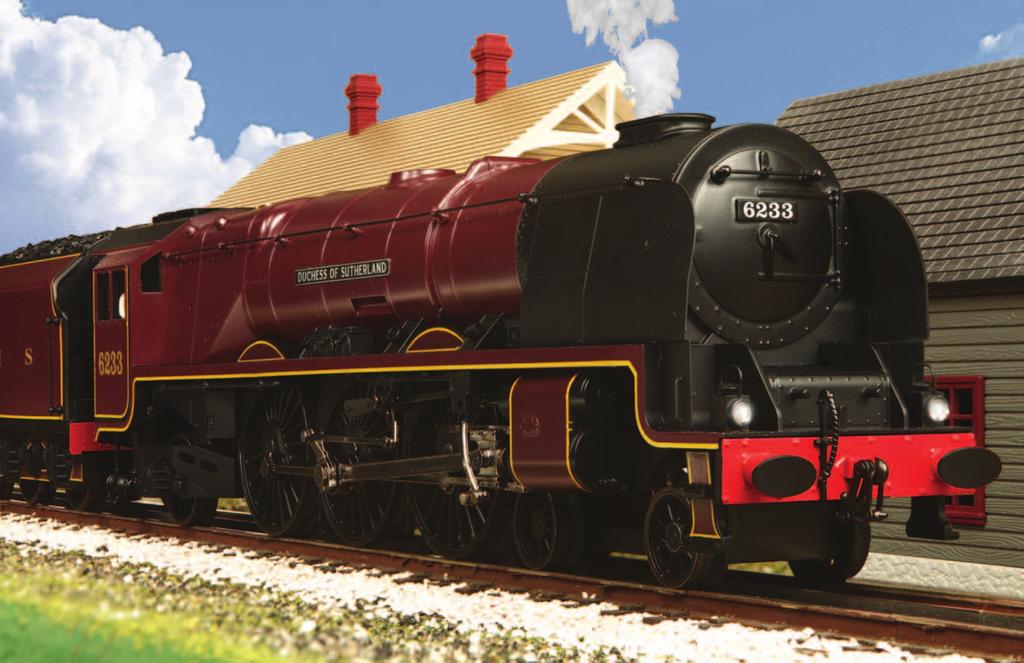 DUCHESS CLASS STEAM ENGINE 56 Features - Die-Cast Boiler and Tender Body - 1:43.