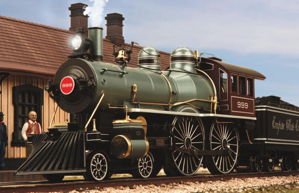 NO. 999 EMPIRE STATE EXPRESS STEAM ENGINE 58 Features - Die-Cast Boiler and