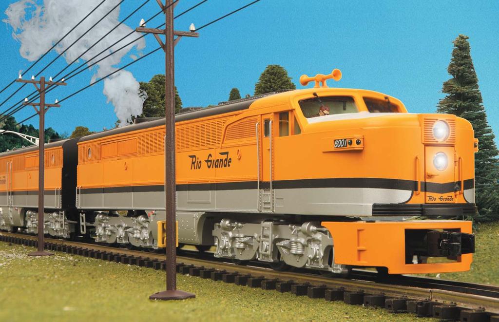 ALCO PA A-B-A DIESEL SET Features - (2) Remotely Controlled Proto-Couplers - Metal Chassis -