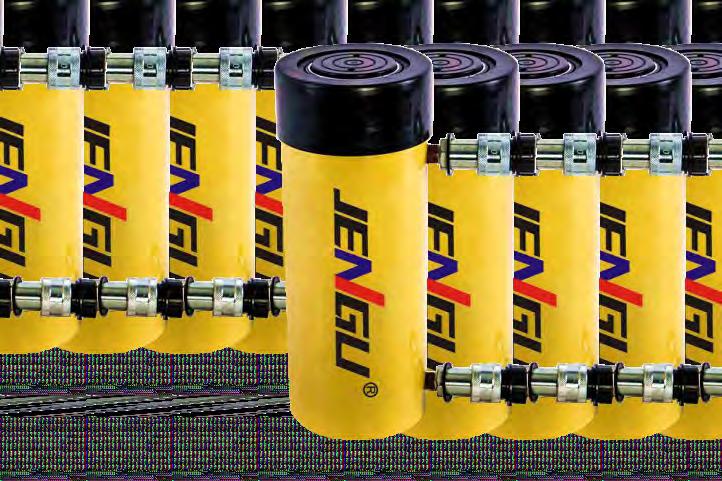 Hydraulic Jack Hydraulic Jack RRH series, double acting hollow hydraulic cylinders Output force:30-150t Stroke:38-258mm Max.