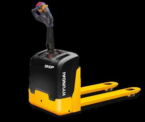 Electric Pallet truck Standard Configurations 15EP Lifting Capacity : 1500 kg Brushless Drive Motor : 0.9 kw Lifting Motor : 0.