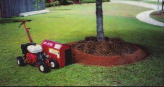 Use the BEDEDGER for defining mulch beds or as a trencher.