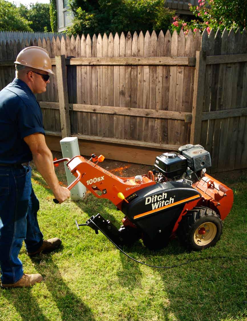 ditch witch 100SX PLOW The Ditch Witch 100sx does more than stand its ground against the competition.