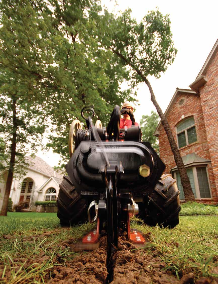 THE ZAHN Plow The Zahn plow is a utility contractor s dream come true.