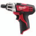 POWER S M12 Cordless Screwdriver M12 1/4 Cordless Hex Impact Driver Quick bit loading 1/4 hex chuck for bit insertion and release with one hand Battery Fuel Gauge for displaying remaining run-time