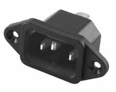 C INLETs & OUTLETs IEC- Screw on panel mount.969 [50.00].575 [40.00].05 [30.60].748 [9.00] IEC--.886 [.50].756 [9.0].075 [7.30] Front Mounting. [30.80] Rear Mounting M or ø.