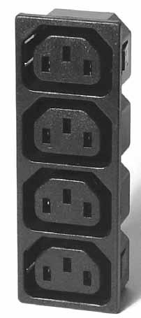 STCKED C OUTLETs.38 [35.00].06 [7.00].79 [0.00] IEC-D-S STCKED OUTLETS WITH Dedicated Panel Snaps B THRU 7 PORTS VILBLE.80 [3.50].60 [3.00].059 [.50] X.063 [3.00 X.60] C.70 [8.30] R.098 [.