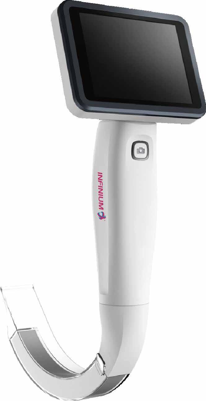 CLEARVUE TM The Infinium ClearVue VL3D Disposable Blade Video Laryngoscopes Size 2, 3, and 4 disposable Mac blades are available for the ClearVue VL3D. Peformance Specifications DISPLAY Size 3.
