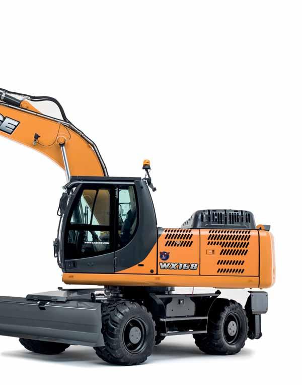 THE 8 SERIES Power and Control The WX wheeled excavators are designed to deliver a axiu of productivity and precision.
