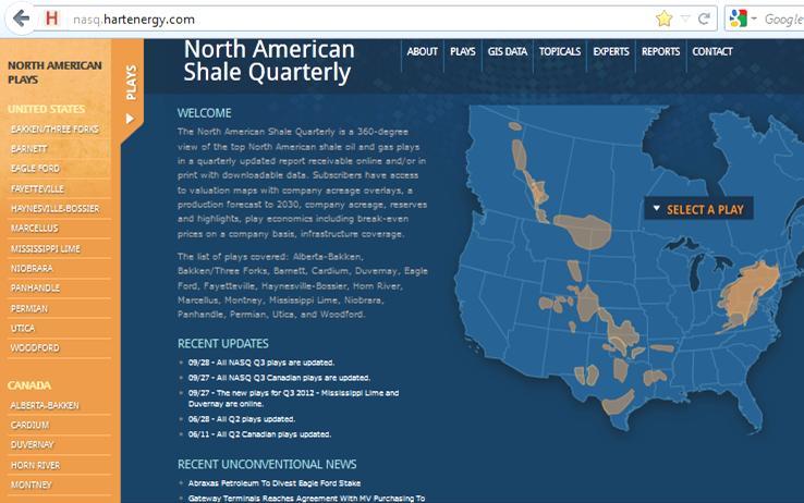North American Shale Quarterly Service (NASQ) Timely