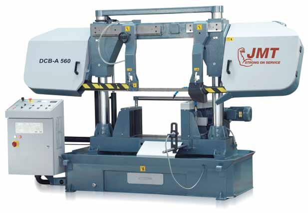 Double Column Automatic JMT DCBA 360, 460, 560, 800, 1100 )0 Bandsaw Capacities Motor LxWxH