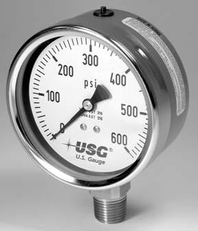 Liquid filled pressure gauges provide users with a number of advantages in certain measurement applications.
