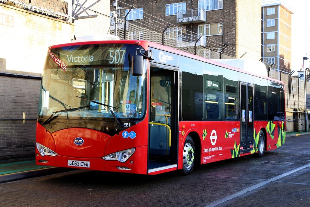 Buses 30 and 35 buses BYD Technology Extended range ~ 150-230 miles Depot (slow) chargers - One charger per bus - Plus