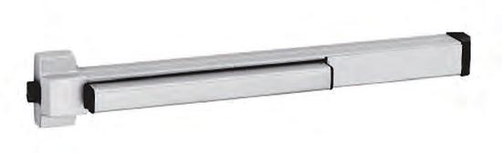 Minimum 111mm (standard door --Thumbpiece trim Door type: --VD2227 Minimum 92mm height 2134mm) --Vertical extension --Aluminium