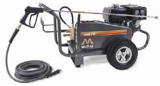 Cold Water Washers, Portable Gas OHV horizontal-shaft engine Low-oil shutdown engine protection Generac Recoil Start Include wand, hose, engine oil supply, and 5 Quick-Click nozzle tips.