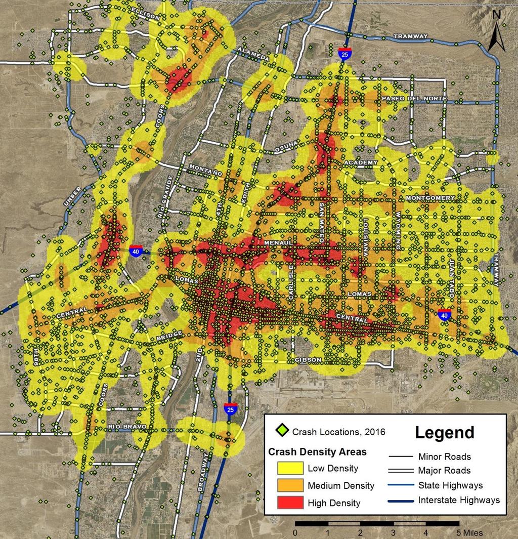 Appendix Maps Map 14: Density 30 of All in Albuquerque, New Mexico, 2016 All maps are available in high-resolution color at tru.unm.edu.