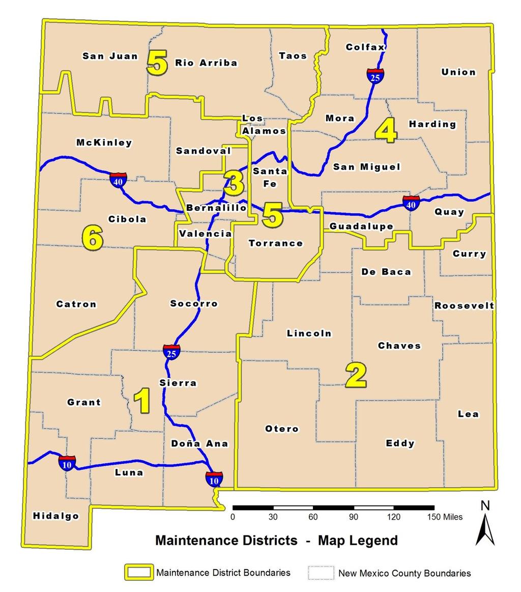 Crash Geography Maintenance Districts Highway Maintenance