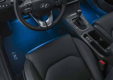 Accentuate the premium flair of your cabin with concealed illumination of the footwell.