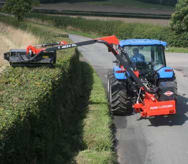 the KUHN product range for professional landscape and roadside maintenance! 1 2 3 1 & 2. Hedge and grass cutters (left or right) with a horizontal reach of up to 7.40 m 3.