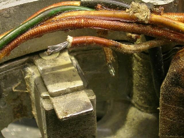 Then cut the plastic insulation away from about 1/4 of the end of the wire, leaving the bare conductor showing When both leads have been prepared, they should look
