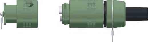 TFOA-III 24-h Plug & Jam Nut Receptacle FS5H1000 TFOA-III Plug 6.50 2.377 4.80 2.