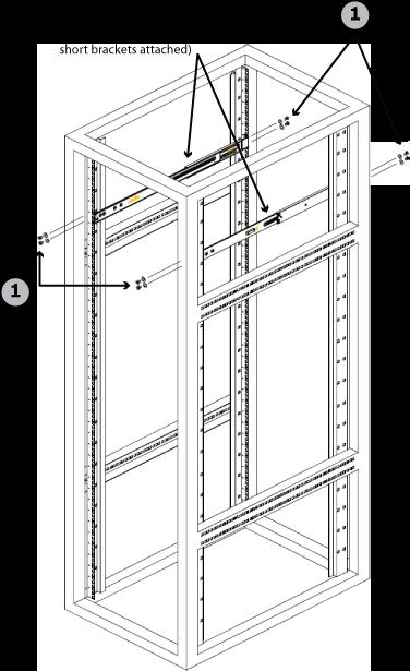 Install Chassis into the Rack Use the following steps to install the