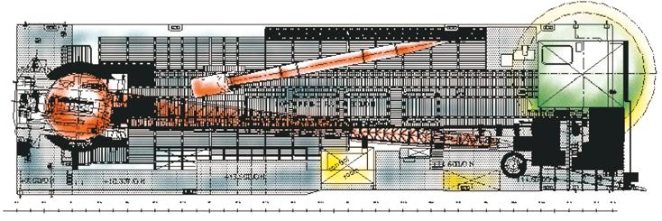 LIFTING CAPACITIES 1 AMERICAN HOIST M 40 B crane Length boom: 60 + 10 + 5 m Lifting capacity: fixed: 590 tons (m) at 18.30 m revolving: 500 tons (m) at 18.