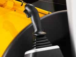 JCB s innovative hydraulic regeneration system means oil is recycled across the cylinders for faster cycle times and reduced fuel consumption.