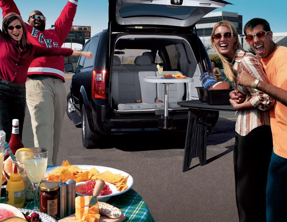 2 packed with possibilities. When it comes to transporting your cargo, Authentic Dodge Accessories carry the day. tailgater bracket. Go from board games to bratwurst in a snap.
