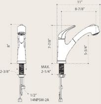 1-15/16 1-15/16 4-5/8 6-13/16  cartridge One-handle lever design for ease of use Limited lifetime