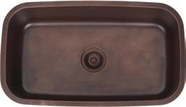 G shown in Antique Copper (available in all 4 FDL metal finishes) Inside Bowl Size: 29-1/2 x 16-1/8" x 9" D Sink