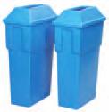 recycling decals per container Colour: Blue Capacity Dimensions Wt. No. Gal. Opening L" x W" x H" lbs.